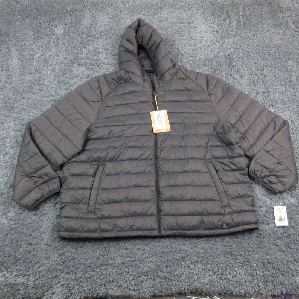 ZeroXposur Jacket Womens 3X Gray Quilted Puffer Hooded Insulated Mid-Length NWT